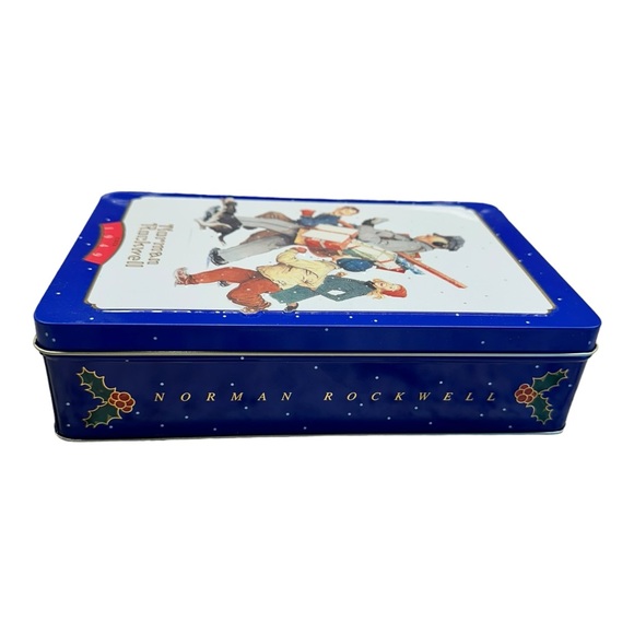 Vintage Snickers Norman Rockwell Christmas Limited Edition Canister Tin 1996 - Picture 3 of 7